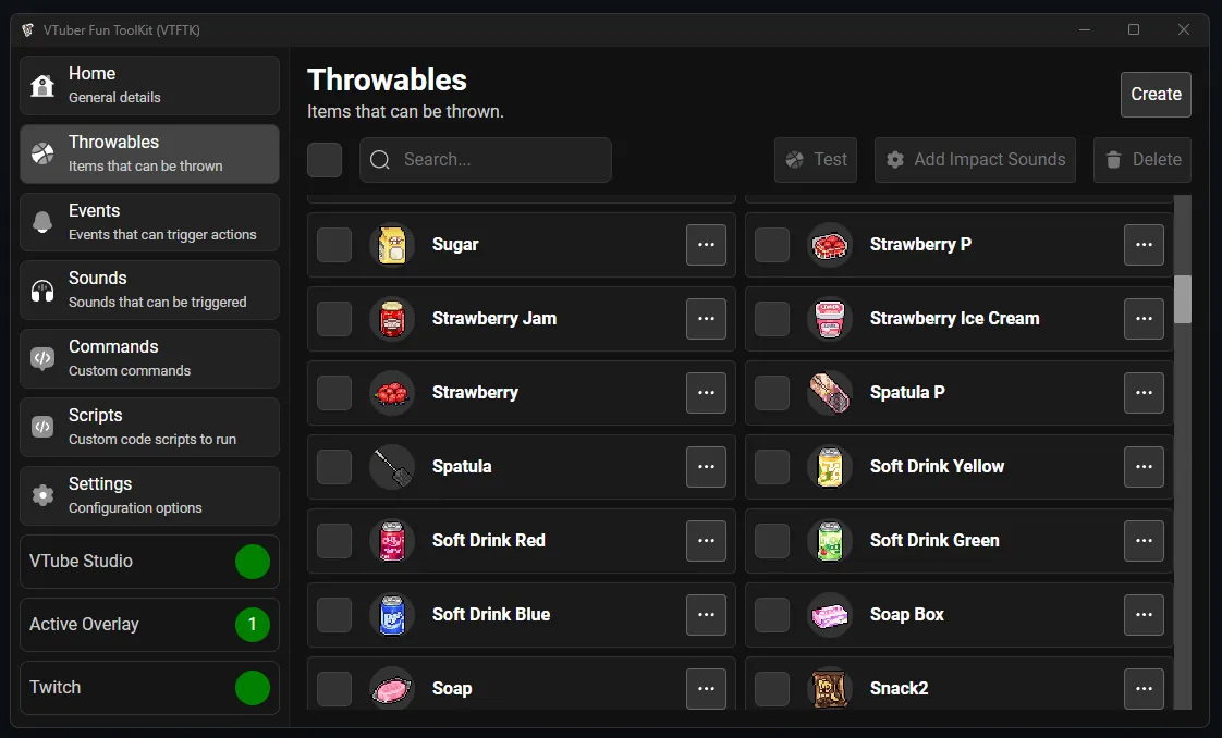 Throwables List